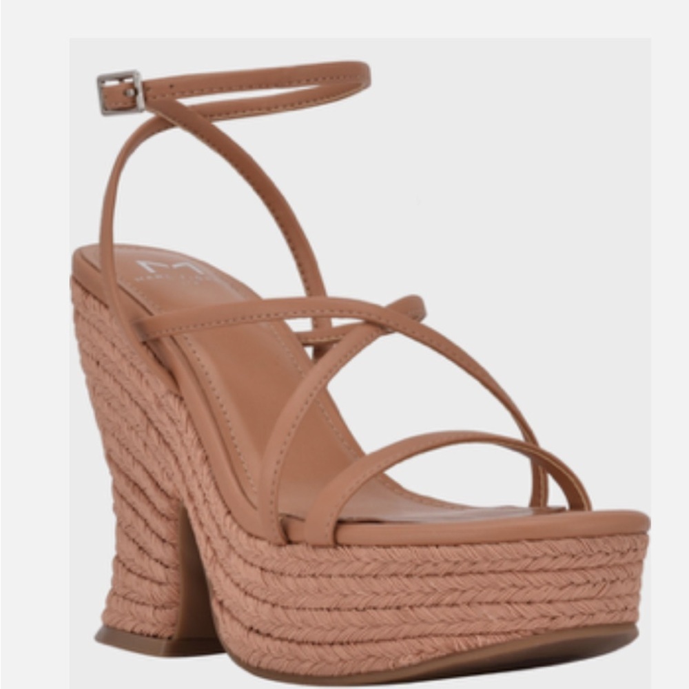 MARC FISHER Fetch Espadrille Platform Sandal Size 7.5